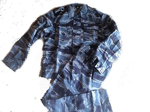 Amazon | ANA 実物 ロシア装備 ロシア軍 装備 迷彩服OMON ブルー