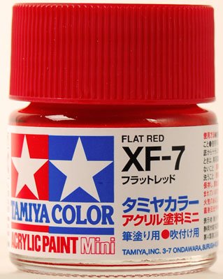 Amazon | タミヤカラー アクリルミニ XF-7 フラットレッド つや消し