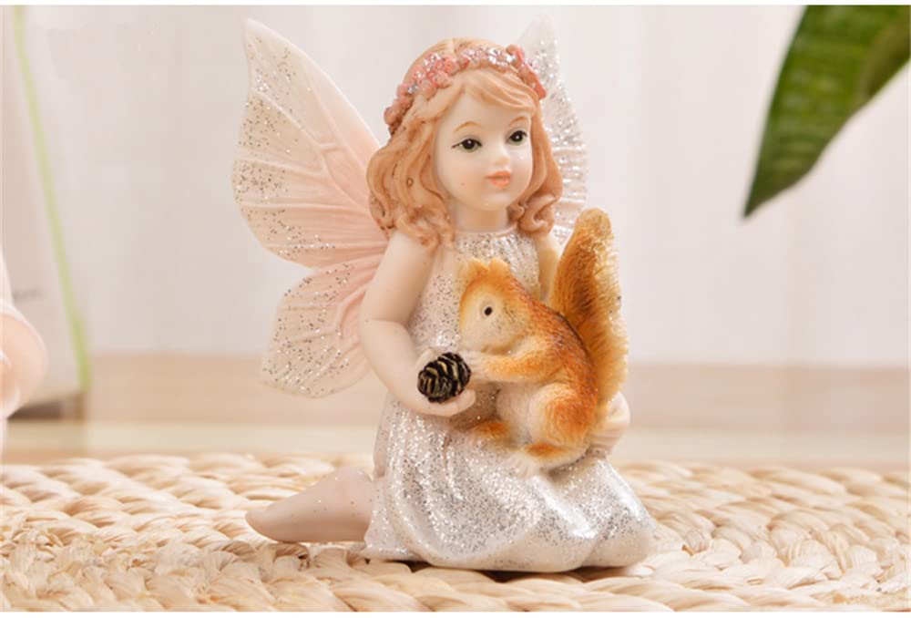 Amazon.co.jp: tonntyann 妖精 天使 オブジェ 天然樹脂 恋愛 風水