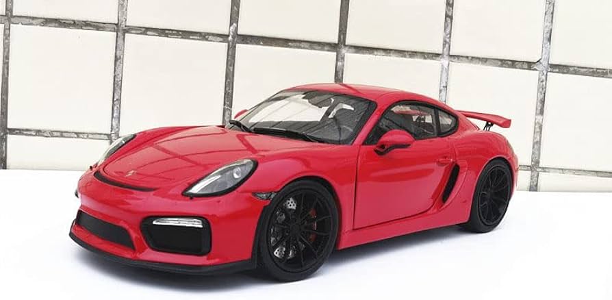 Amazon.com: for Schuco for Porsche for Cayman red 1/18 DIECAST