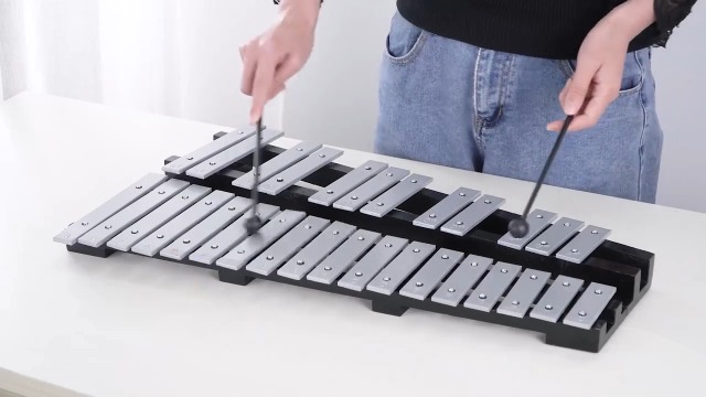 Amazon | BQKOZFIN 卓上 鉄琴 30音 折り畳み グロッケン マレット4本