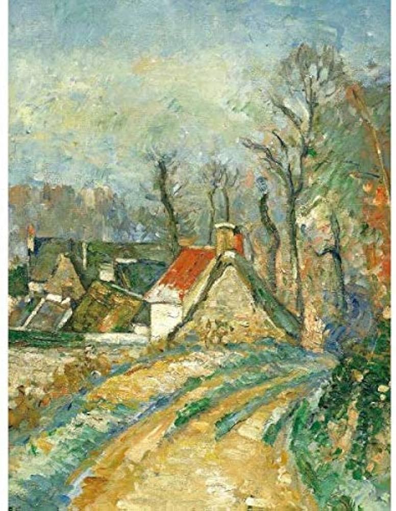 Amazon.co.jp: ポール・セザンヌ『オーヴェルの曲がり道』高精彩工芸画