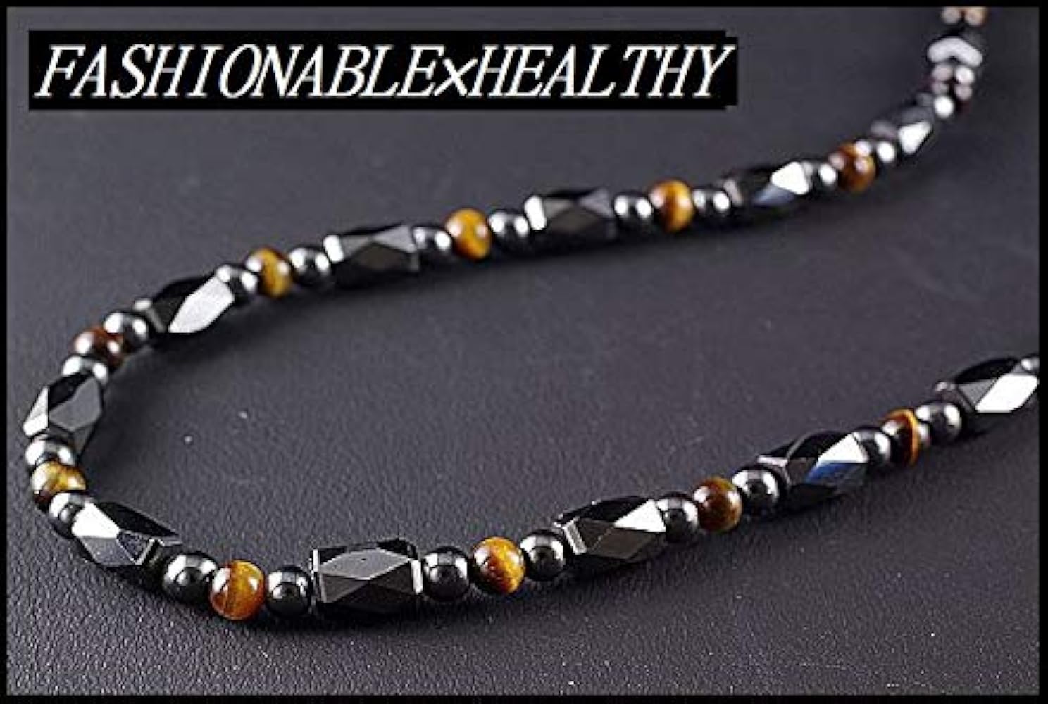 Amazon | [ｱｸｾ⇒天然石⇒ﾈｯｸﾚｽ] 45・50・55cm お洒落 魅惑の輝 磁気