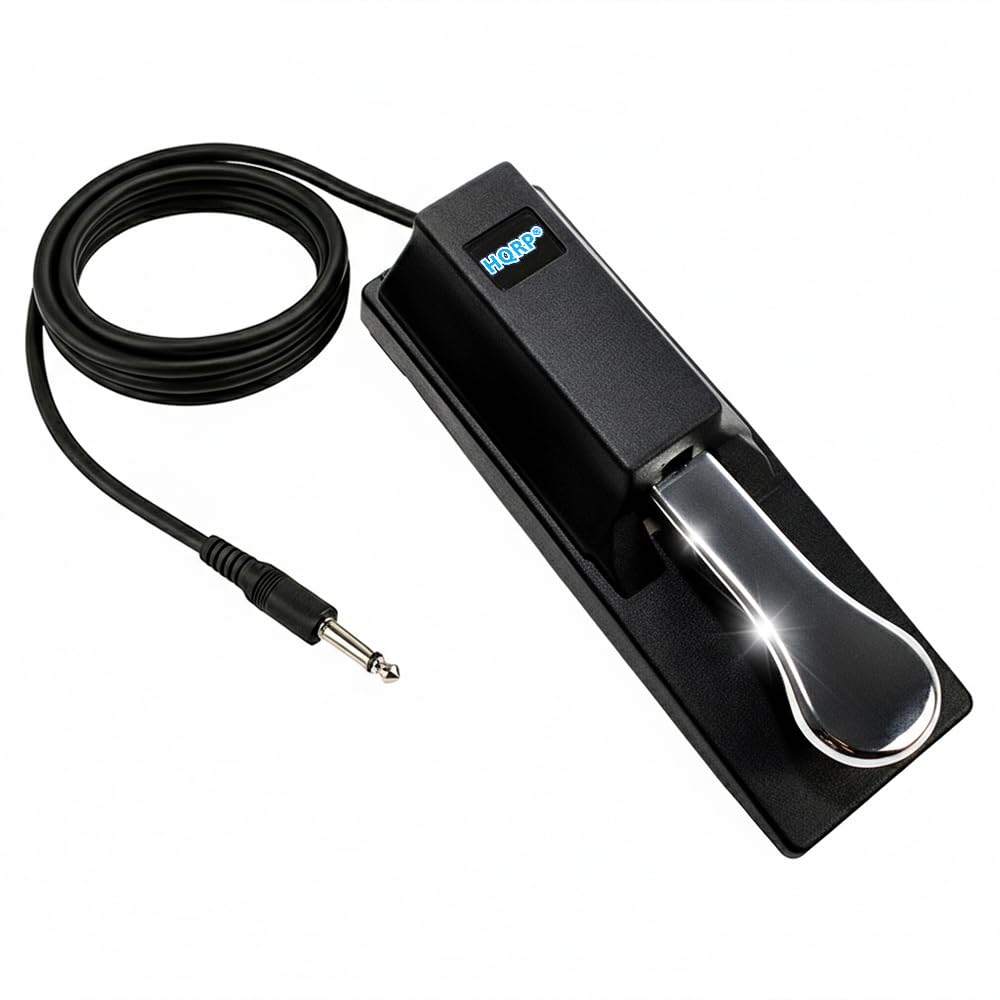 Amazon.com: HQRP Sustain Pedal for Keyboard, 6.5 ft Cord