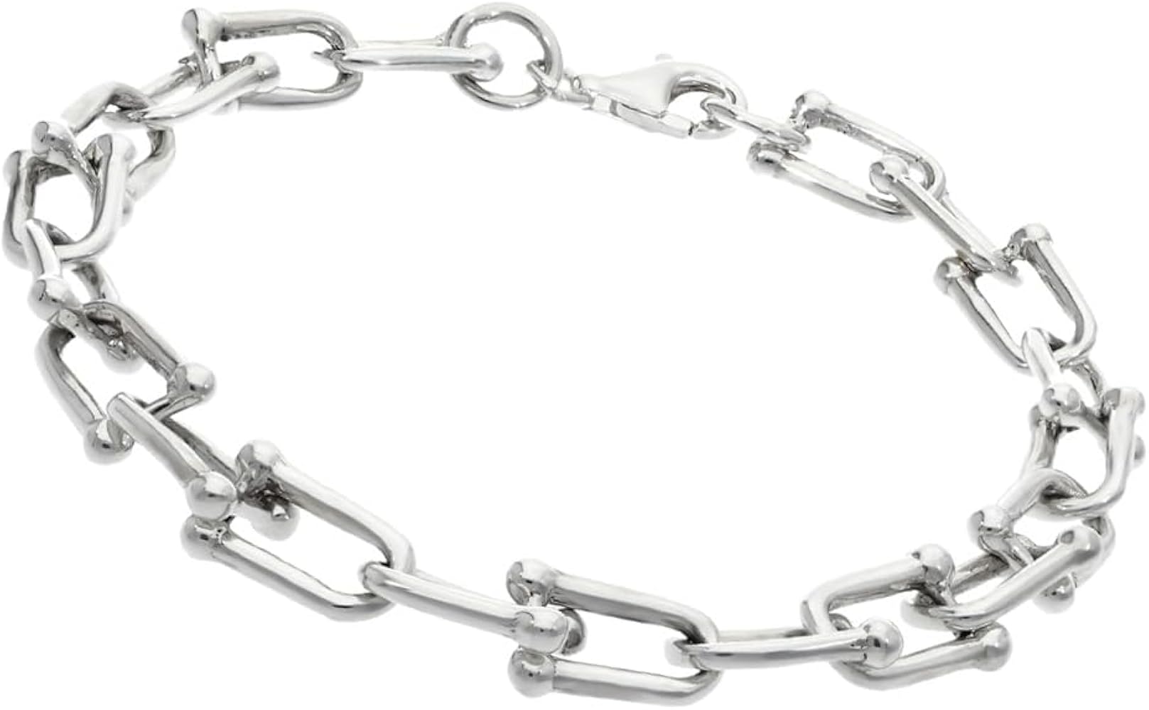 Amazon | [新宿銀の蔵] シルバー925 リンクチェーン ブレスレット 17cm