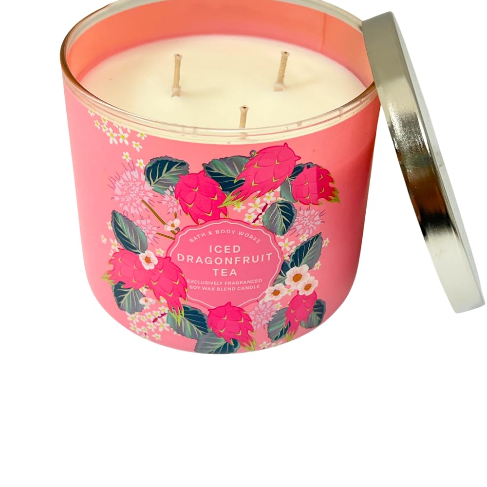 Amazon.com: Bath & Body Works ICED Dragonfruit Tea 3-Wick Scented