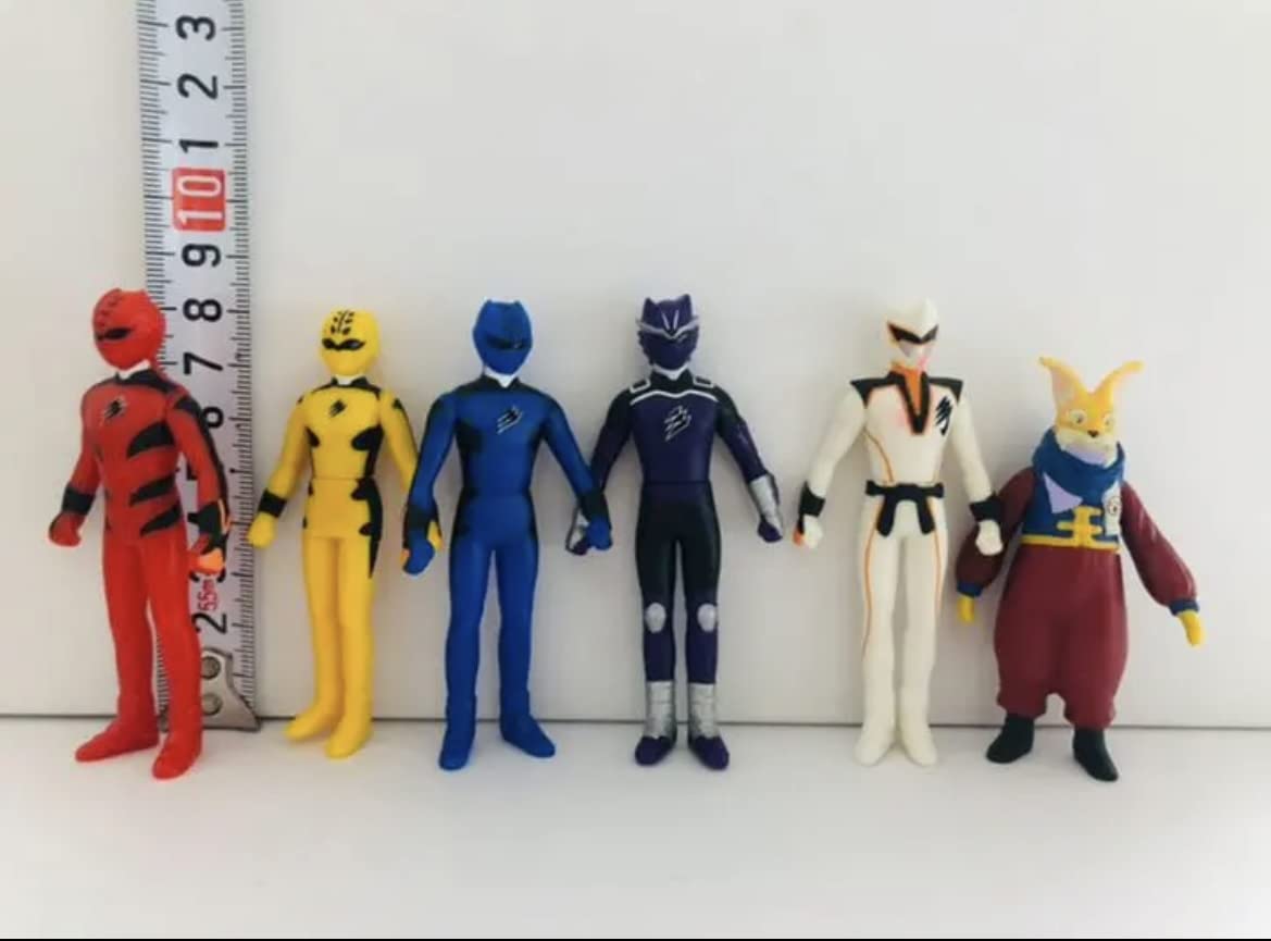 Amazon.co.jp: ゲキレンジャー 6体セット ソフビ フィギュア 戦隊