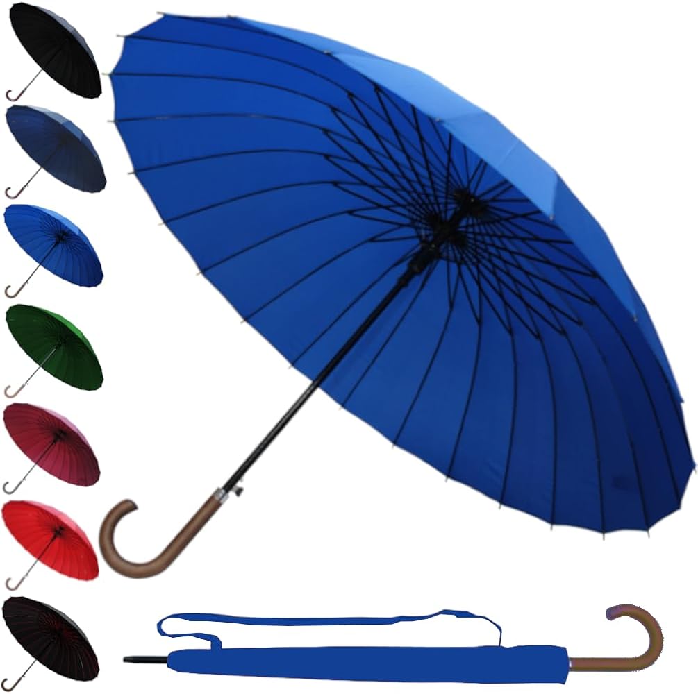 Amazon.com: 60MPH Windproof 24 Rib Large Strong Umbrella - XL