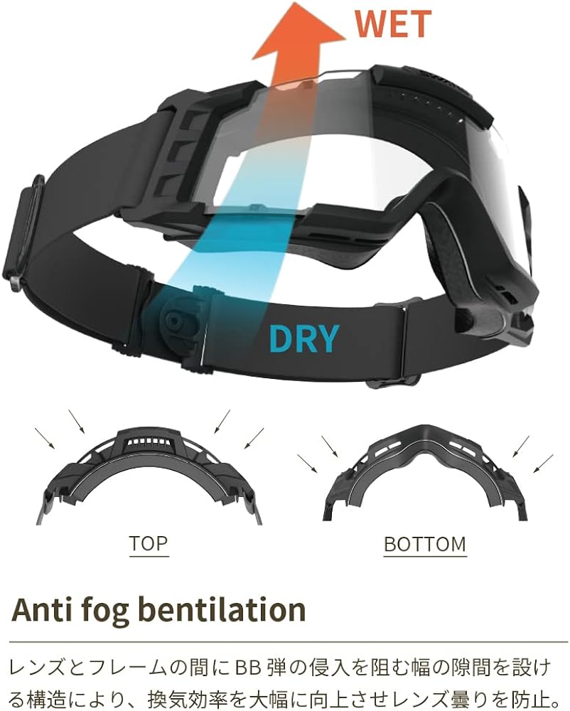 Amazon | [LayLax][SWANS] 防曇タクティカルゴーグル[タンフレーム