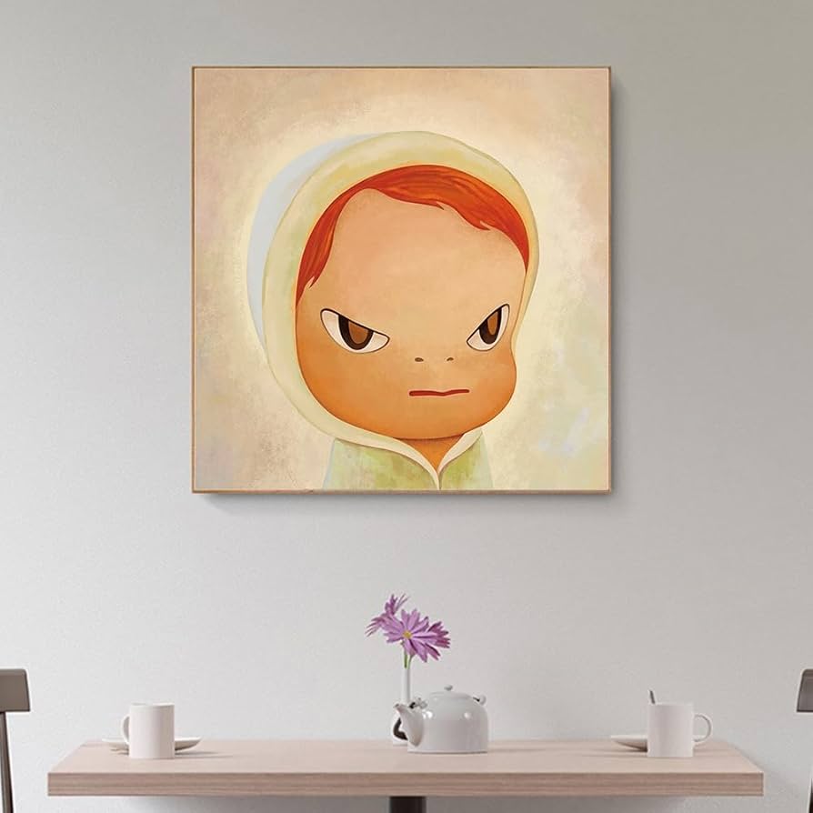 Amazon.co.jp: 奈良美智ポスターかわいい人形ウォールアート奈良美智