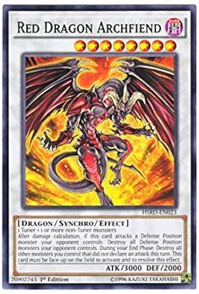 Amazon.co.jp: 遊戯王 英語版 HSRD-EN023 Red Dragon Archfiend レッド