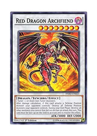 Amazon.co.jp: 遊戯王 英語版 HSRD-EN023 Red Dragon Archfiend レッド