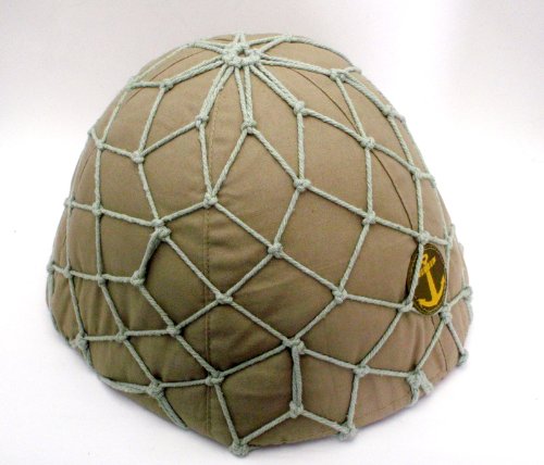 Amazon.co.jp: 日本海軍 九〇式 鉄帽 内装 覆 偽装網付 ヘルメット