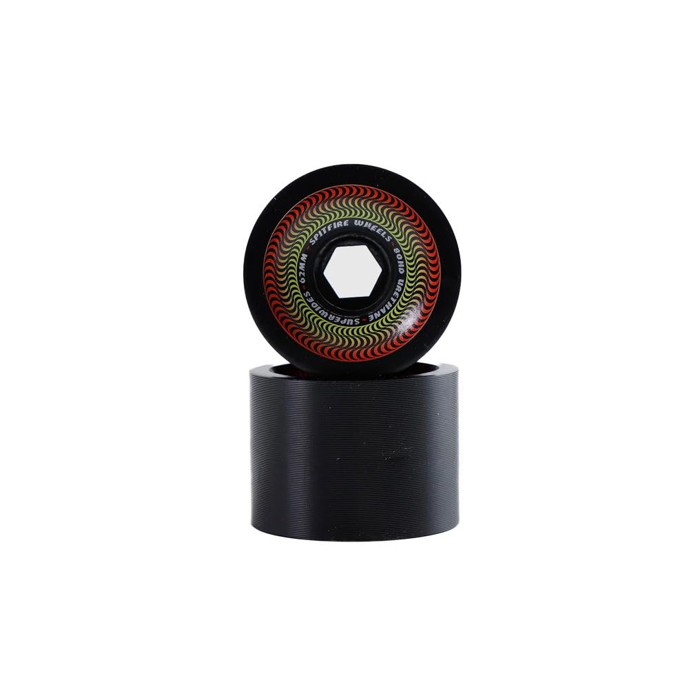 Amazon.com : Spitfire Skateboard Wheels 62mm 80HD Superwides Black