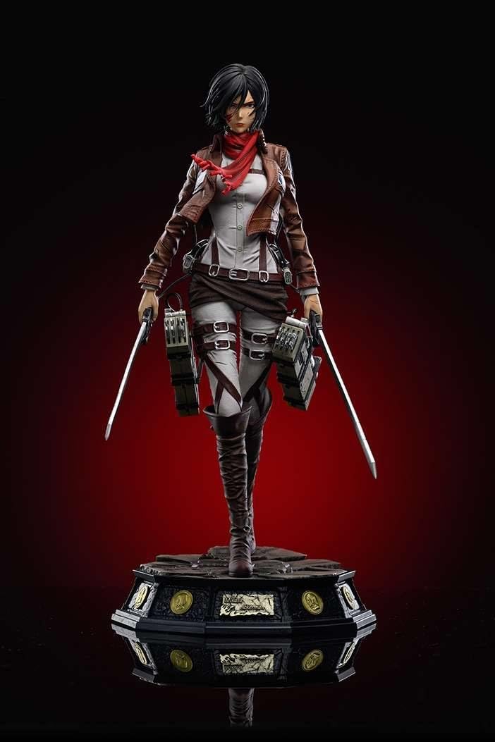 Amazon.co.jp: ミカサ・アッカーマン 1/6 1/4スケール 塗装済み完成品