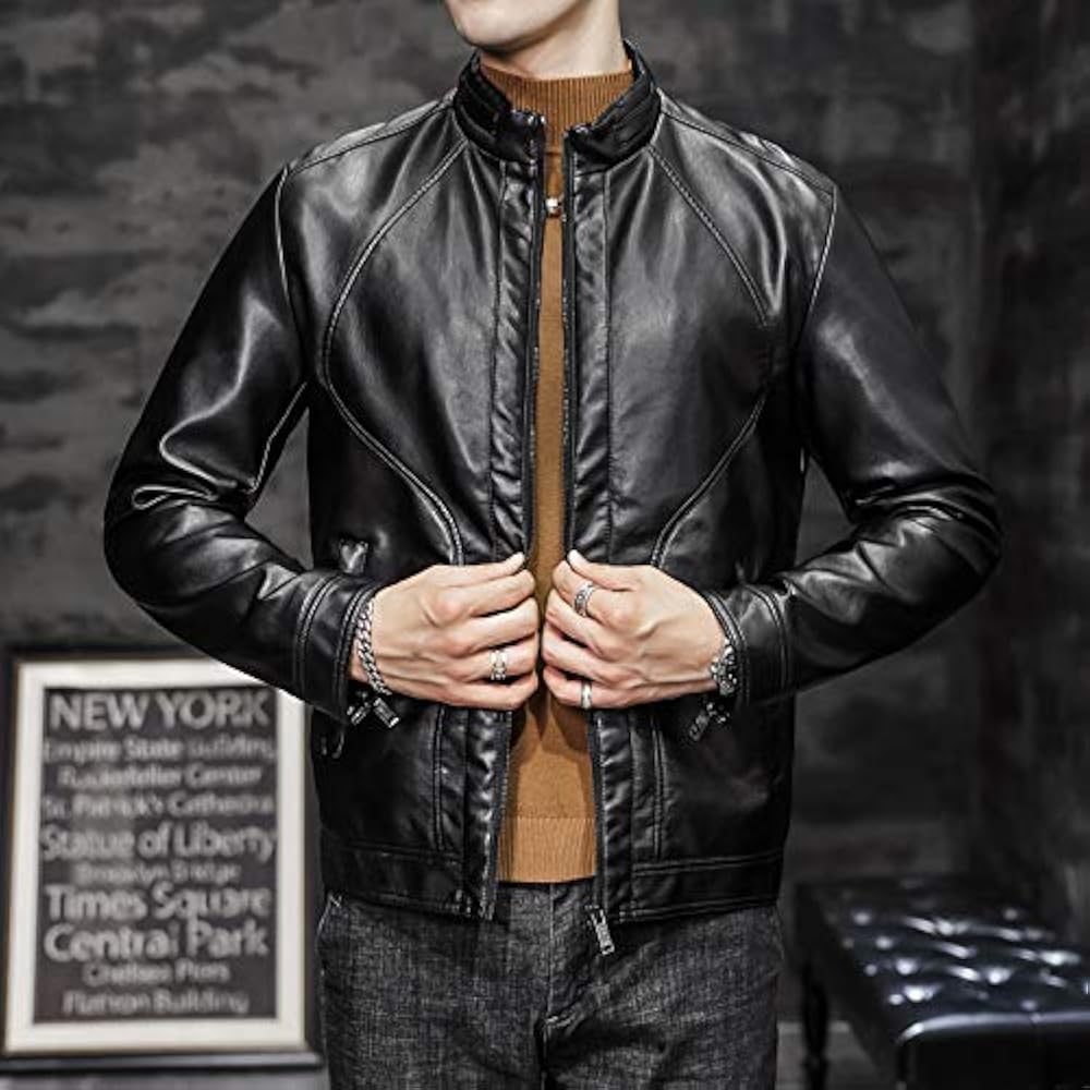 Amazon | [D.IIZOO] レザージャケット メンズ ライダースジャケット