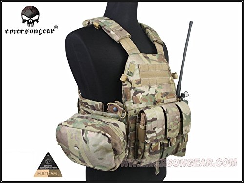 Amazon | EMERSON LBT6094Aスタイル プレートキャリア 3ポーチ付