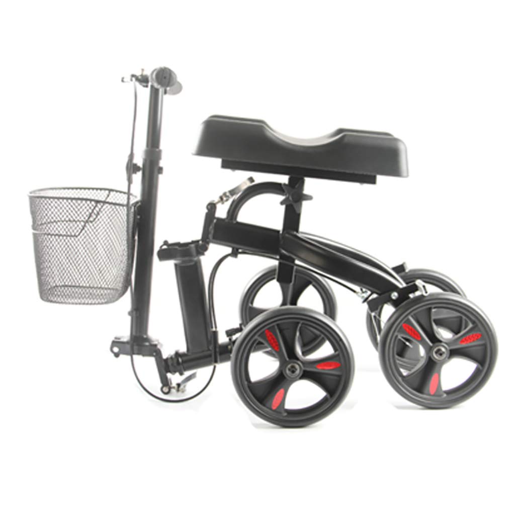 Amazon.co.jp: 折りたたみ式膝スクーター松葉杖、高さ調節可能な膝歩行