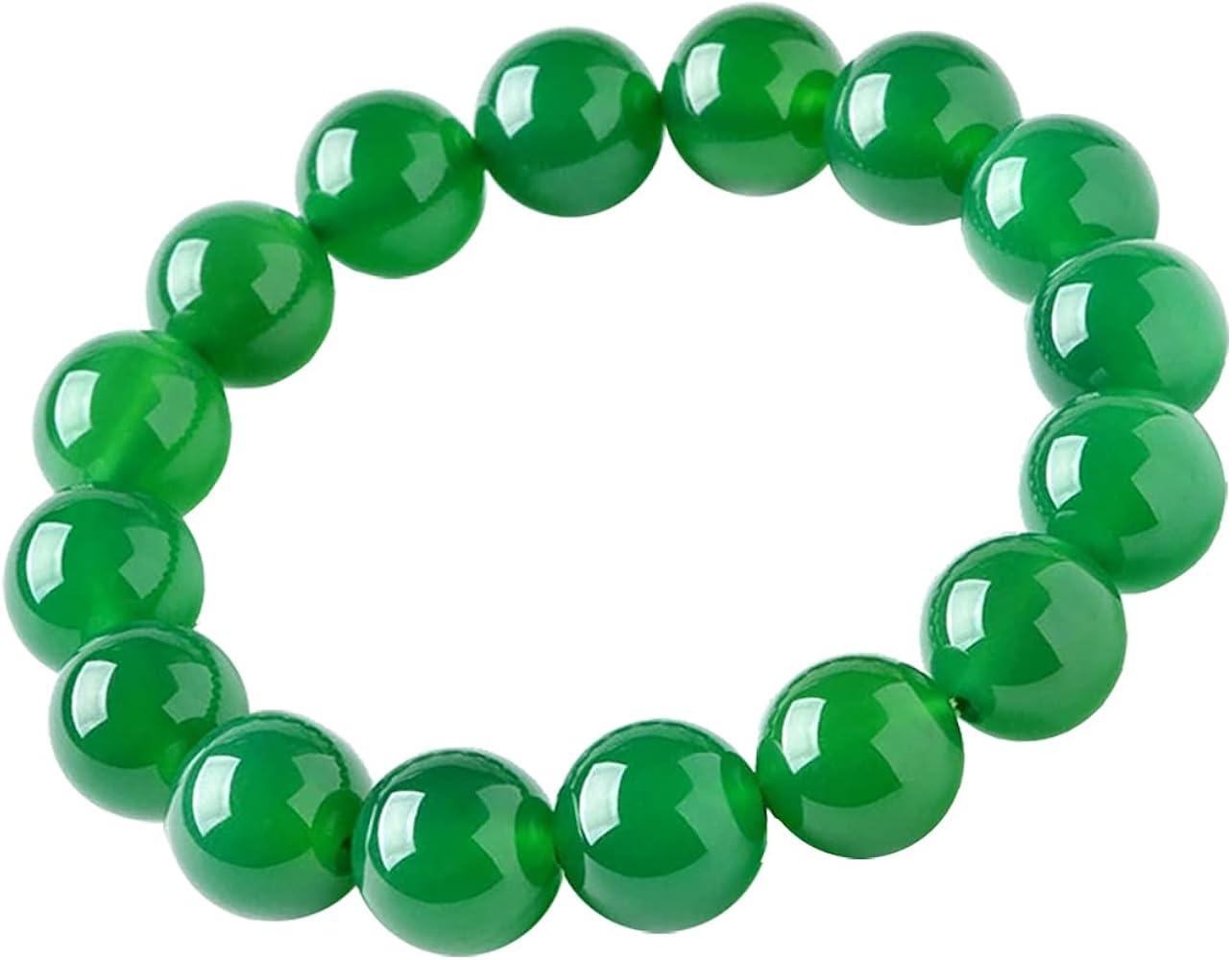 Amazon | [OSHARE JP] 緑メノウ 緑瑪瑙 ブレスレット 緑 アゲート 緑