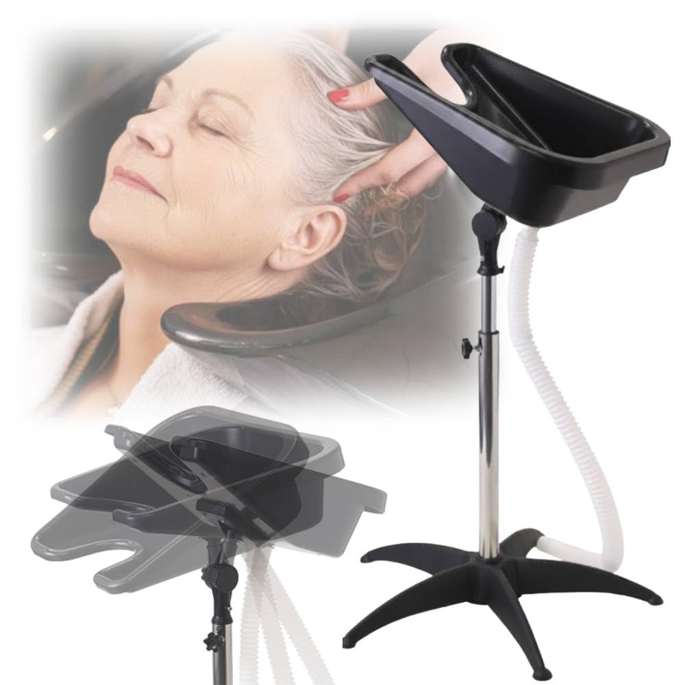 Amazon.co.jp: iimono117 シャンプー台 移動式 ドレン付き 洗髪器 洗髪