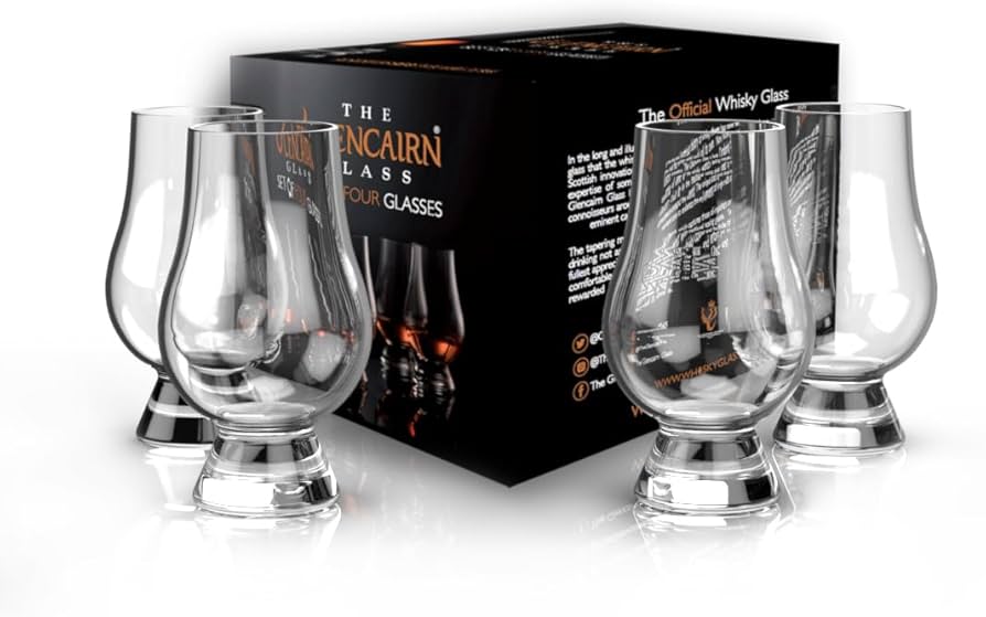 Amazon | Glencairn Whisky Glass, Set of 4 in One Gift Box by