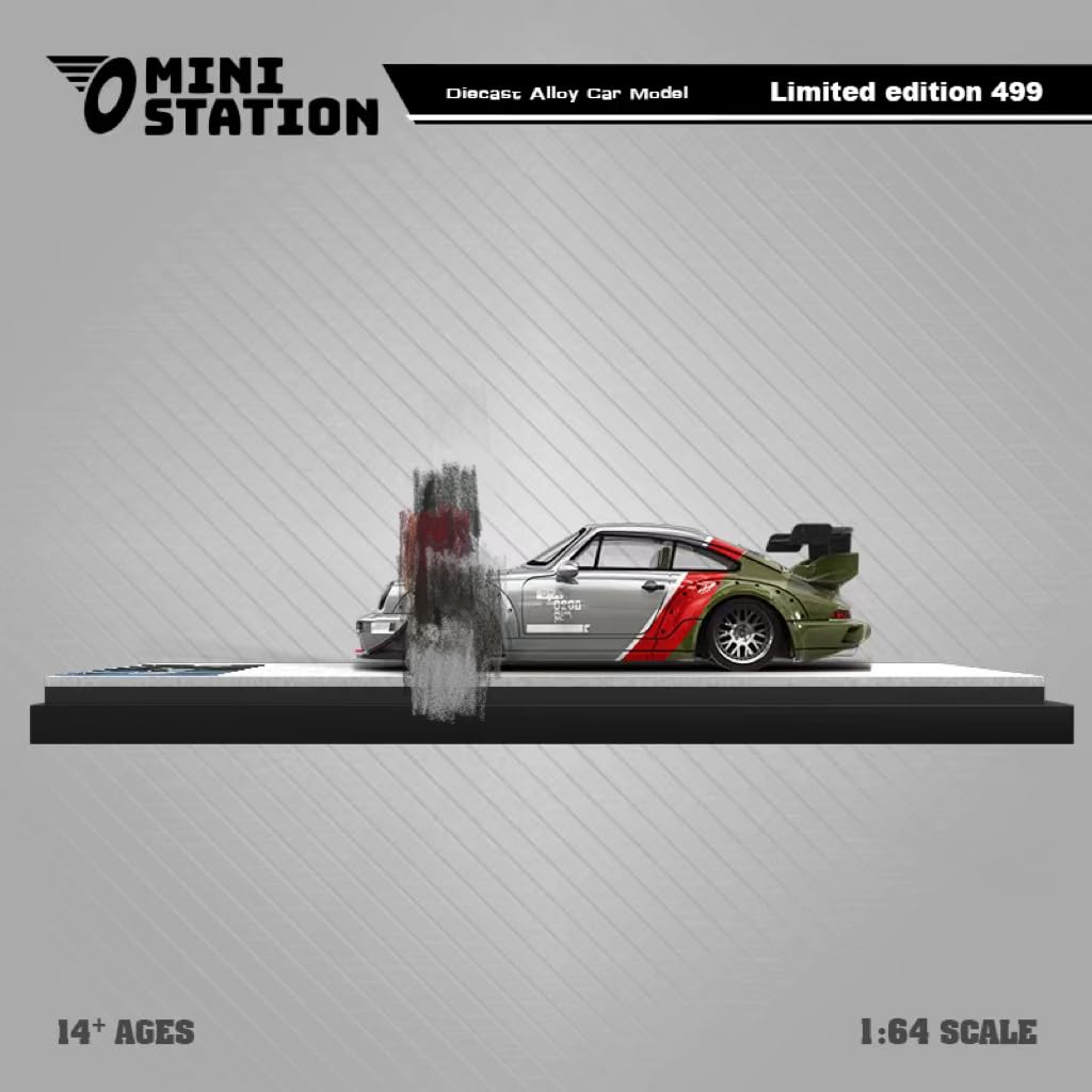 Amazon | 1/64 Mini Station ポルシェ RWB 964 gt シルバー [並行輸入