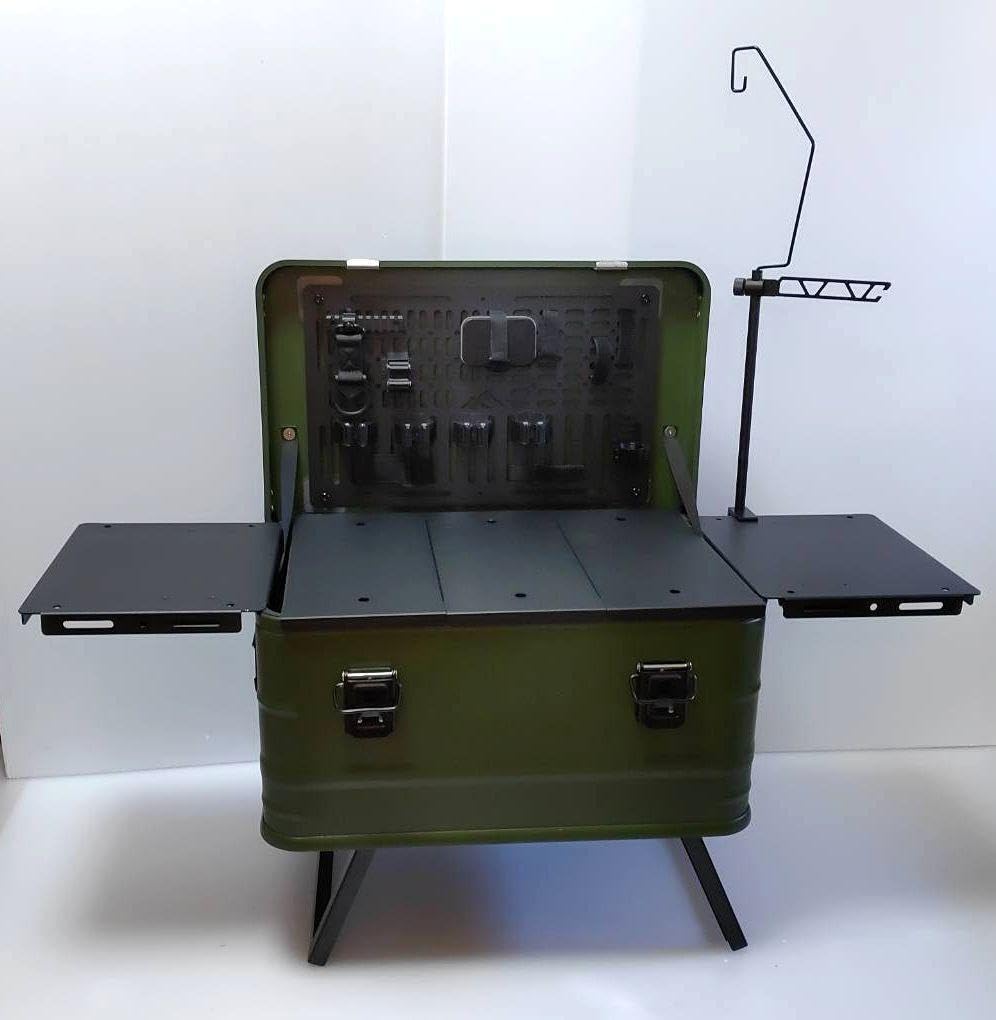 Amazon.co.jp: アルミコンテナ 50L サイドパネル 上蓋カスタムパネル