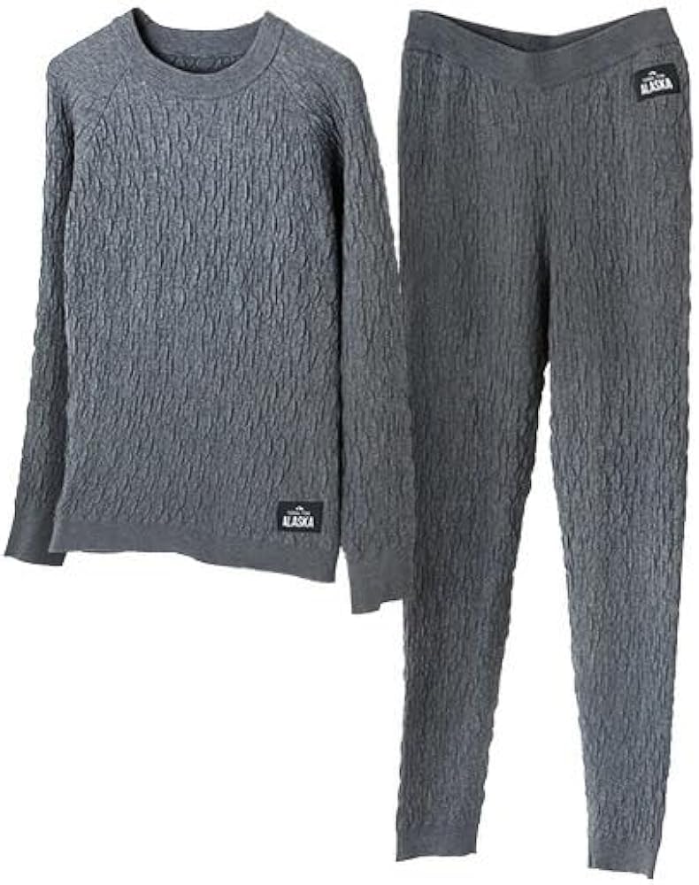 Amazon | [SU-ZI] 防寒パジャマ アラスカ ニット ルームウェア