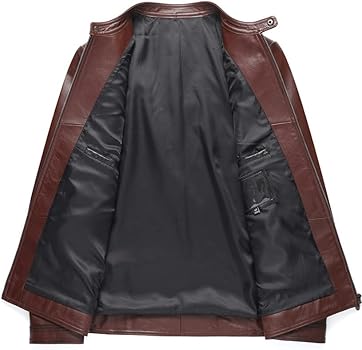 Amazon | [Lincy] 革ジャン メンズ 牛革 リアルレザー シングル