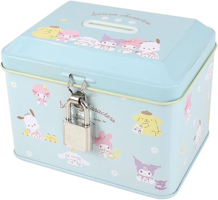 Amazon | ティーズファクトリー サンリオ カギ付き缶バンク デイジー