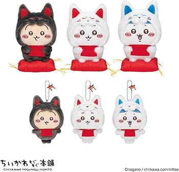 Amazon.co.jp: ちいかわもぐもぐ本舗 伏見稲荷なマスコット ぬいぐるみ