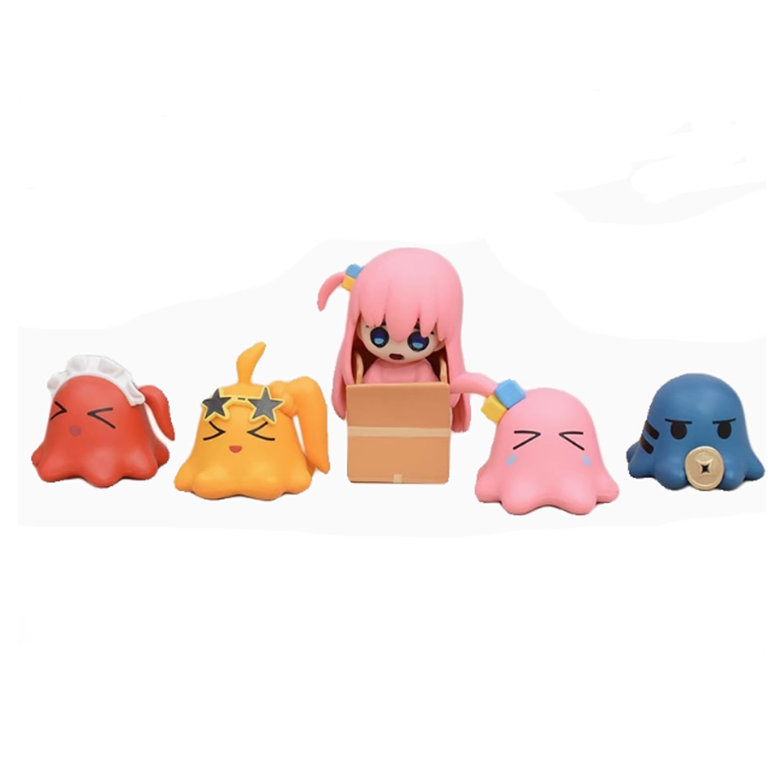 Amazon | ぼっちざろっく 後藤ひとり メンダコ フィギュア 置物 5個