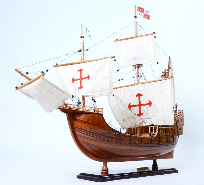 Amazon | 帆船模型 完成品 木製 サンタマリア号 全長73cm T306
