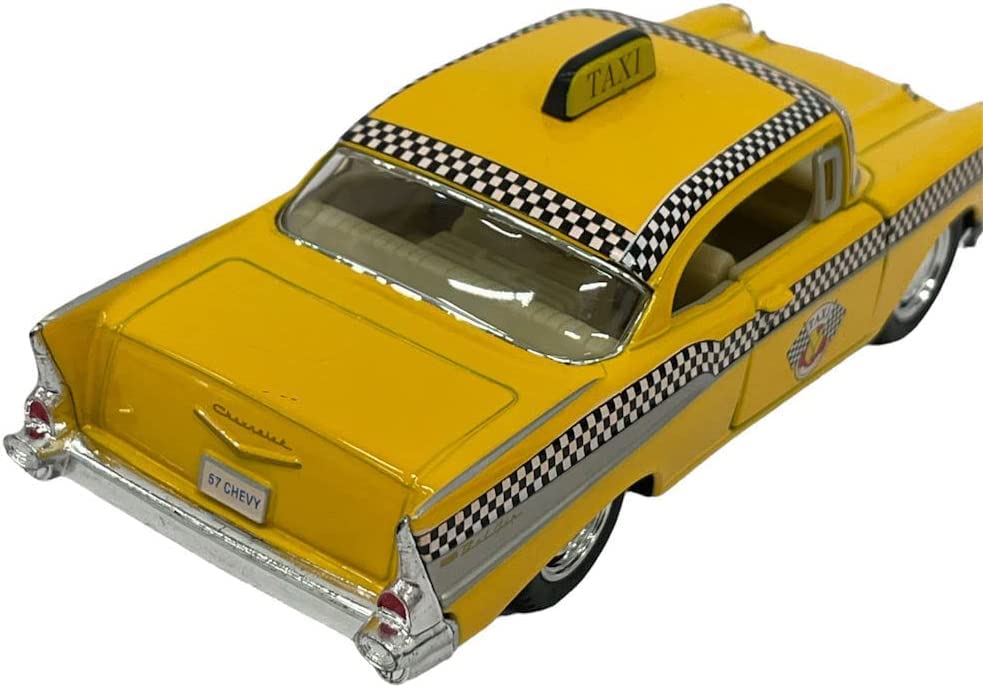 Amazon.com: KiNSMART 1957 Chevy Bel Air Coupe Classic Taxi Cab 5