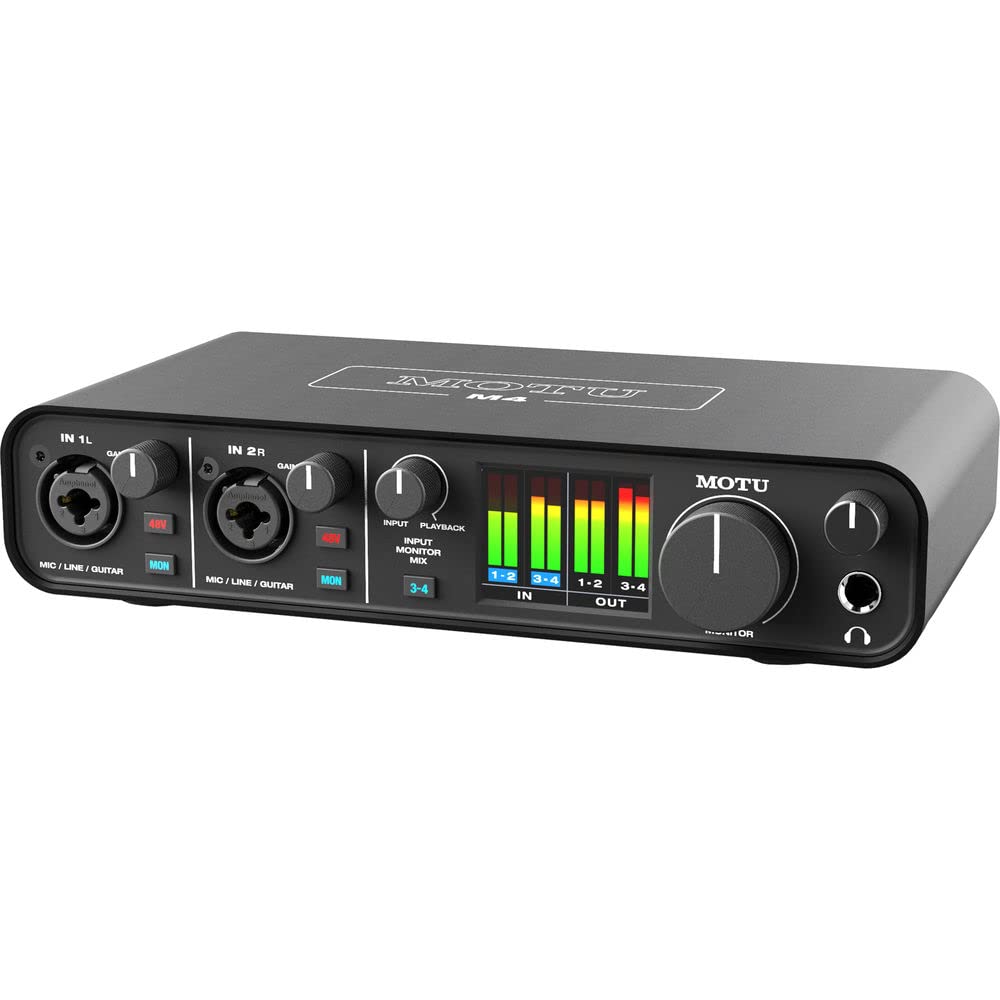 Amazon.com: MOTU M4 Desktop 4x4 USB Type-C Audio-MIDI Interface
