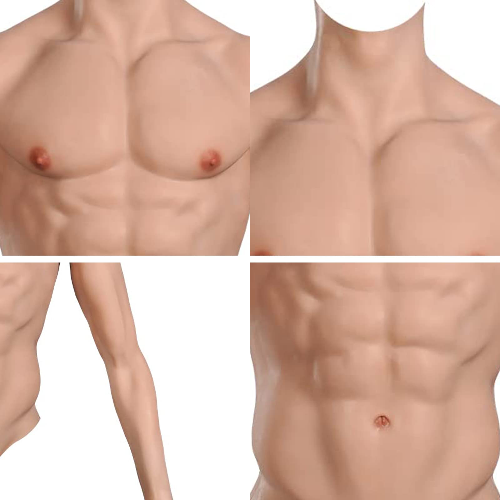 Amazon.co.jp: EQAIWUJIE 偽胸筋 筋肉スーツ 鬼滅の刃 コスプレ 腕の