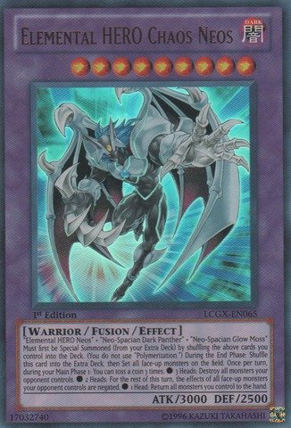 Amazon.com: YU-GI-OH! - Elemental Hero Chaos Neos (LCGX-EN065