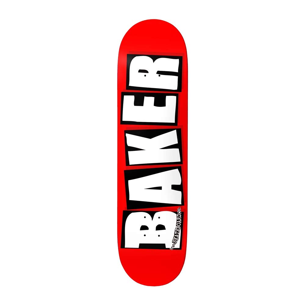 Amazon | Baker ブランドロゴデッキ 赤/白 7.5インチ | Baker