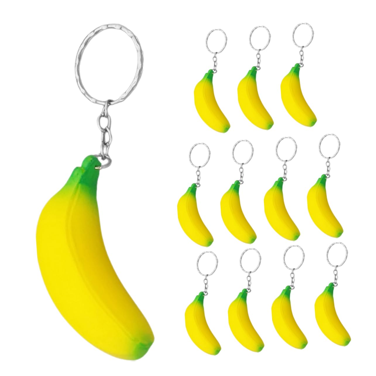 Amazon.co.jp: CIMAXIC 12個 バナナキーホルダー バナナチャーム