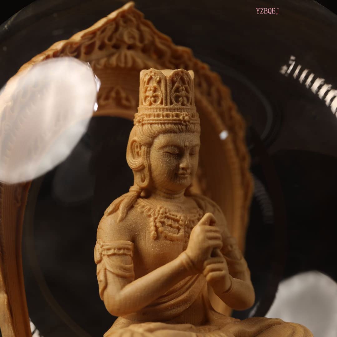 Amazon｜木彫りの仏像 大日如来 13cm 桧木製高級木彫り 真言宗 丸台座