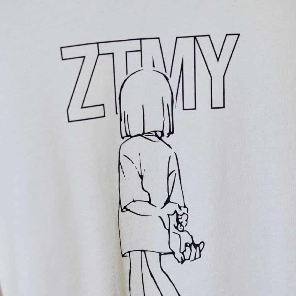 Amazon | ずっと真夜中でいいのに Re ZTMY NIRA TEE WHITE M | Tシャツ