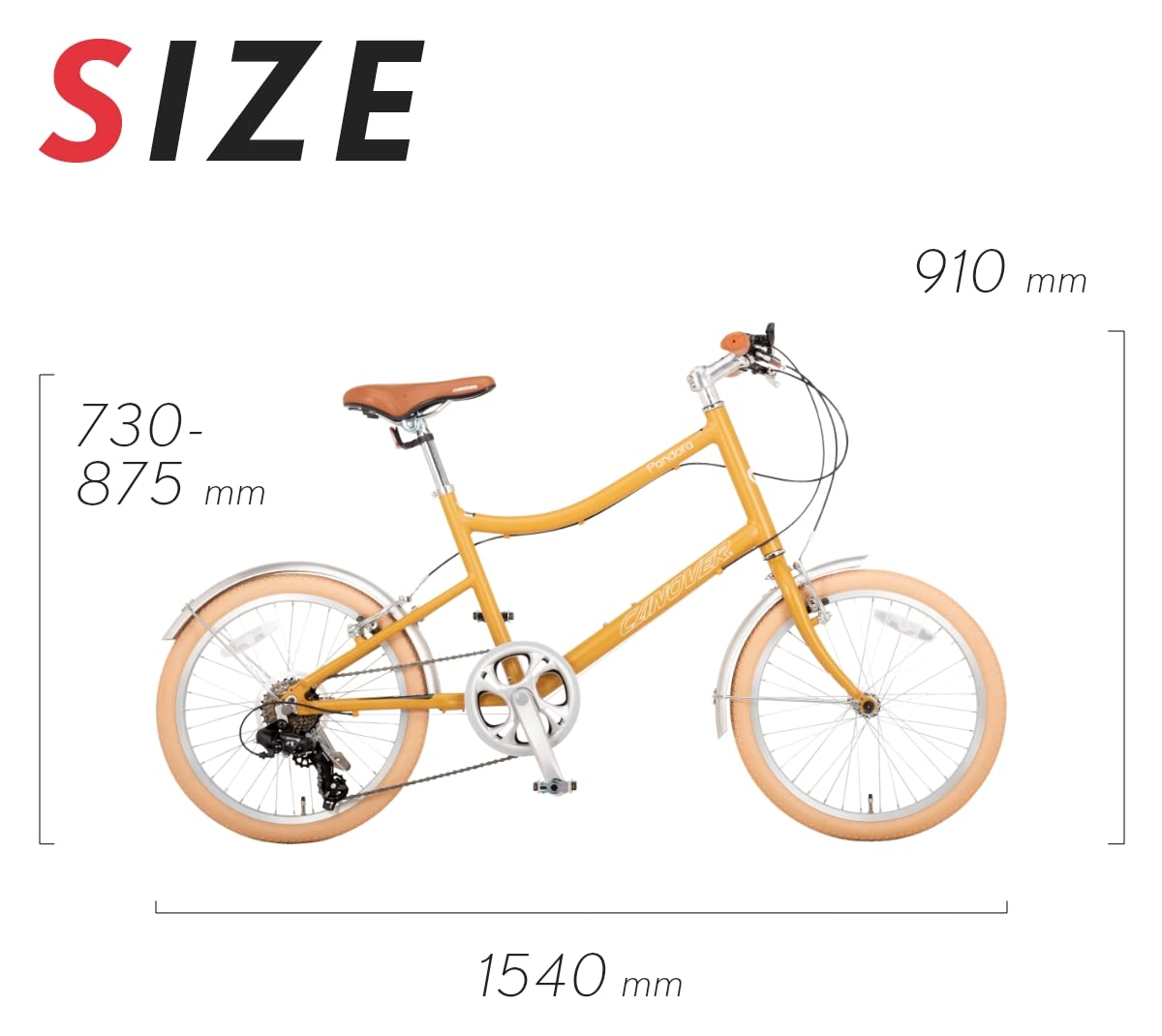 Amazon | カノーバー(CANOVER) ミニベロ 自転車 小径車 20インチ 7段