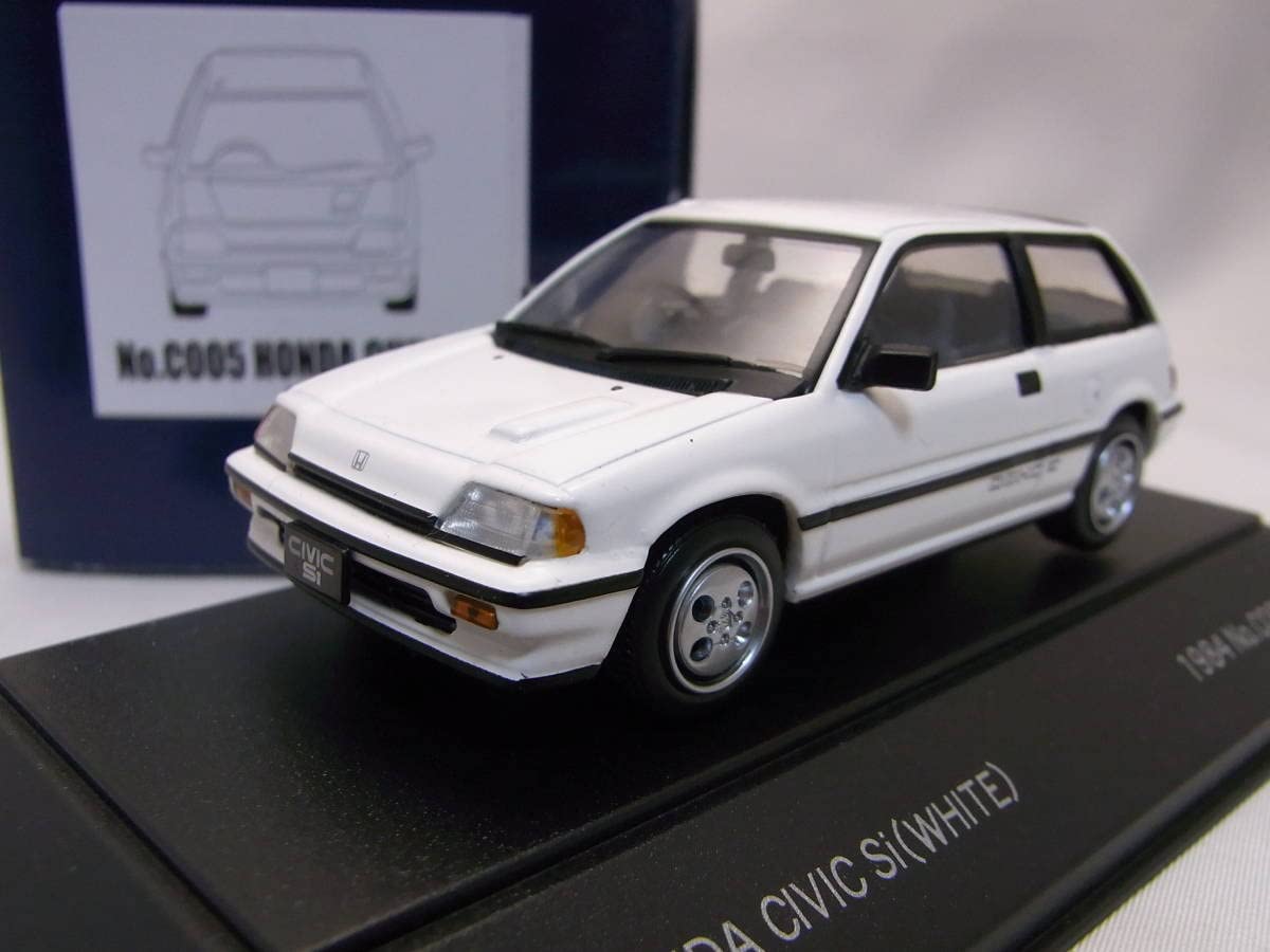Amazon | 絶版希少! ミニカー CIVIC シビック Si 1/43 白【E-AT 前期型