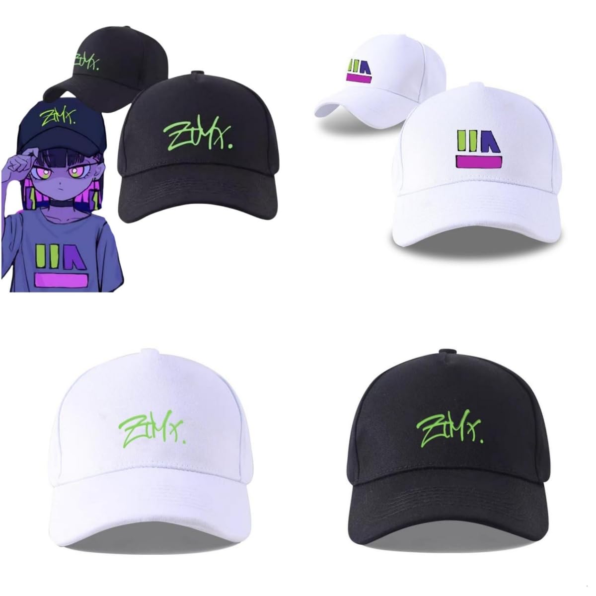 Amazon.co.jp: BNQ ずとまよ ぼうし キャップ アカネ 野球帽 ずっと