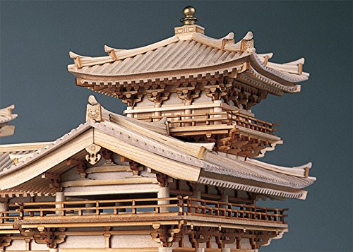 Amazon | 【完成品】＜白木仕様＞ 木製建築模型 平等院・鳳凰堂 （1/75