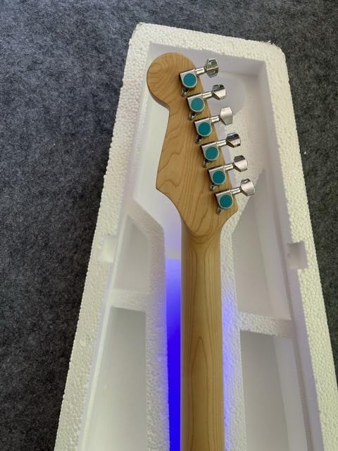 Amazon | LEDライトとメタルトーンを備えたアクリルエレキギター