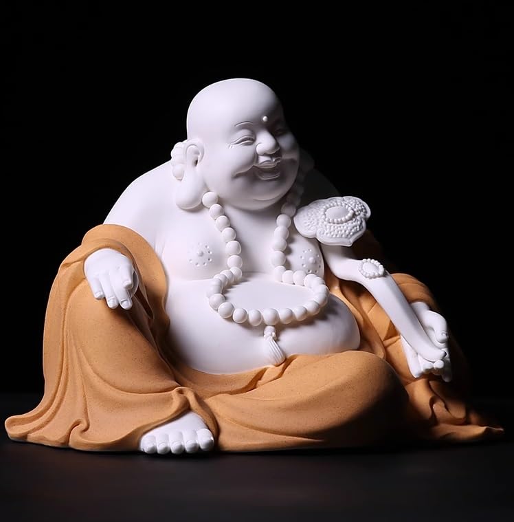 Amazon｜仏像 大仏 仏陀 9 インチセラミック笑う仏像ハッピーかわいい