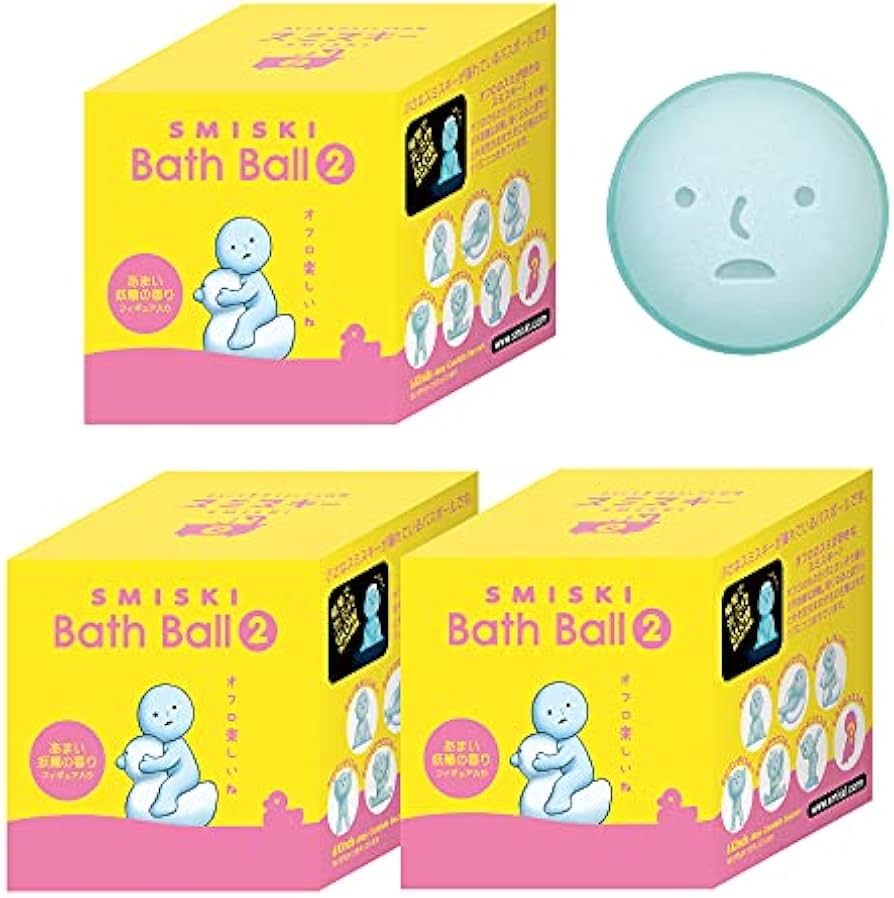 Amazon | 【3個セット】Smiski Bath Ball Ver.2 3個入り スミスキー