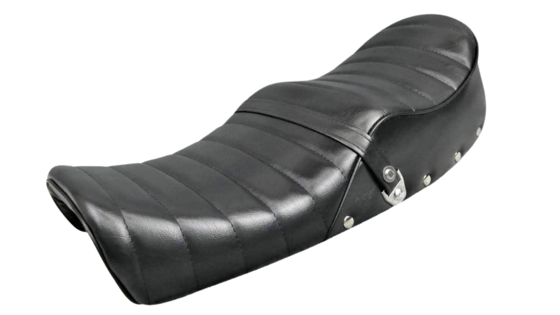 Amazon | CB750K 黒皮 鋲打ち 変形 タックロールシート/カスタムパーツ