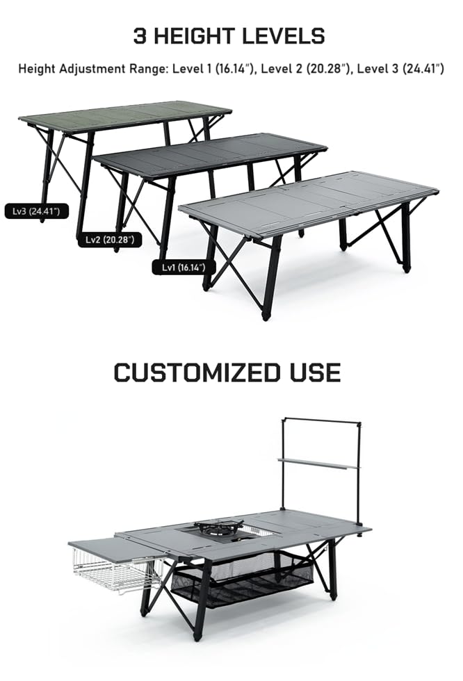 Amazon.com: BUENOFE IGT Foldable Camping Table – Portable Outdoor